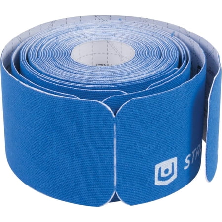 StrengthTape Kinesiology Tape 5M Precut Roll, Royal Blue, 16'4'' L x 2'' W
