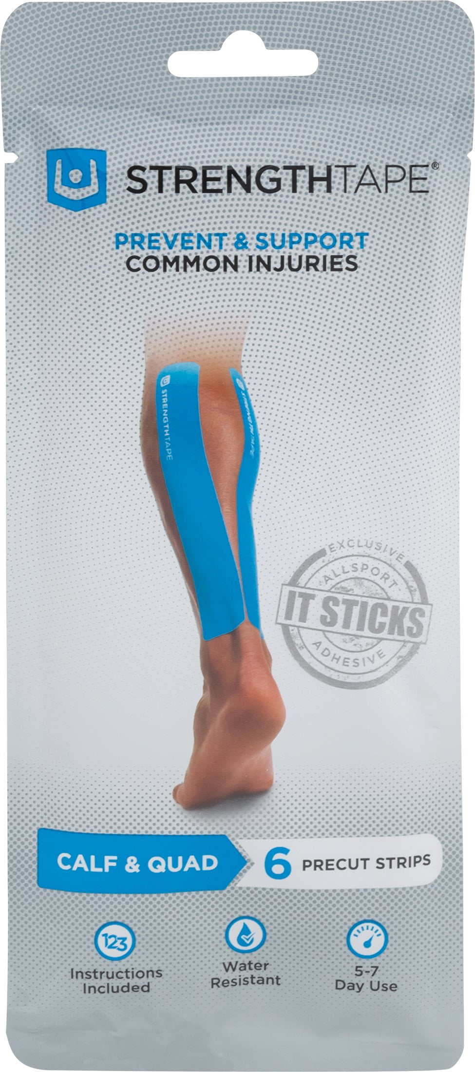StrengthTape unisex adult Calf & Quad StrengthTape Muscle Kinesiology