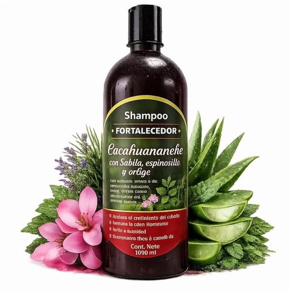 Strengthening Shampoo with Cacahuananche, Aloe, Espinosilla & Nettle | Supports Fuller-Looking Hair, Shine & Softness