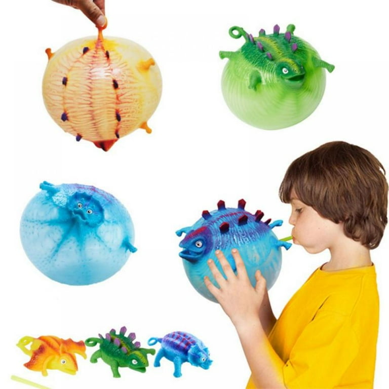 Stress Ball Blowing Animals Toy Inflatable Balloon Stress Relief Squeeze Ball Funny Blowing Animals Toys for Kids Adults Kids Random 1 Piece Walmart