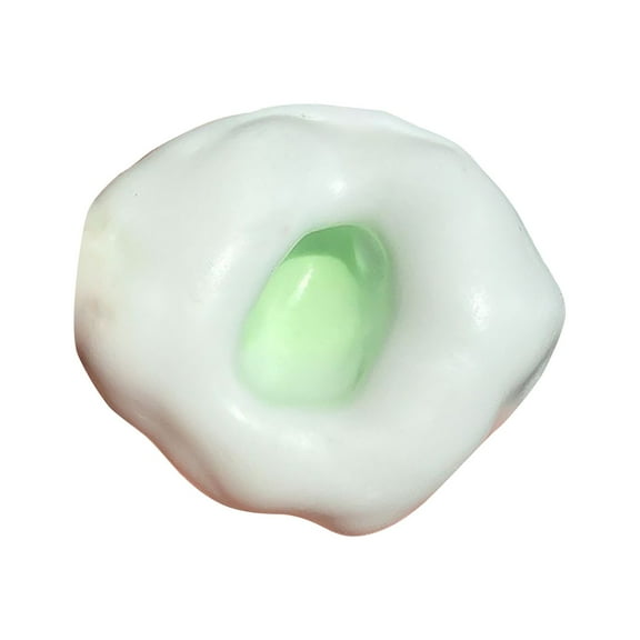 Stress Ball, Squeeze Ball, Squeeze Squeeze, 1.6 In, Shapeable, Sensory, Soft Ball, Dual Tone Green, 1 Pc