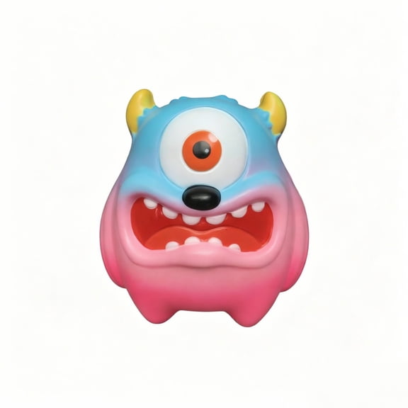 Stress Ball Squeeze, Squeeze, Sensory Squeeze, Relaxation Squeeze Toys, 4.5X4.5X3 in Slow Rising Pink Gradient One-Eyed Monster Squeeze Figure, Soft Compression Toys for Casual