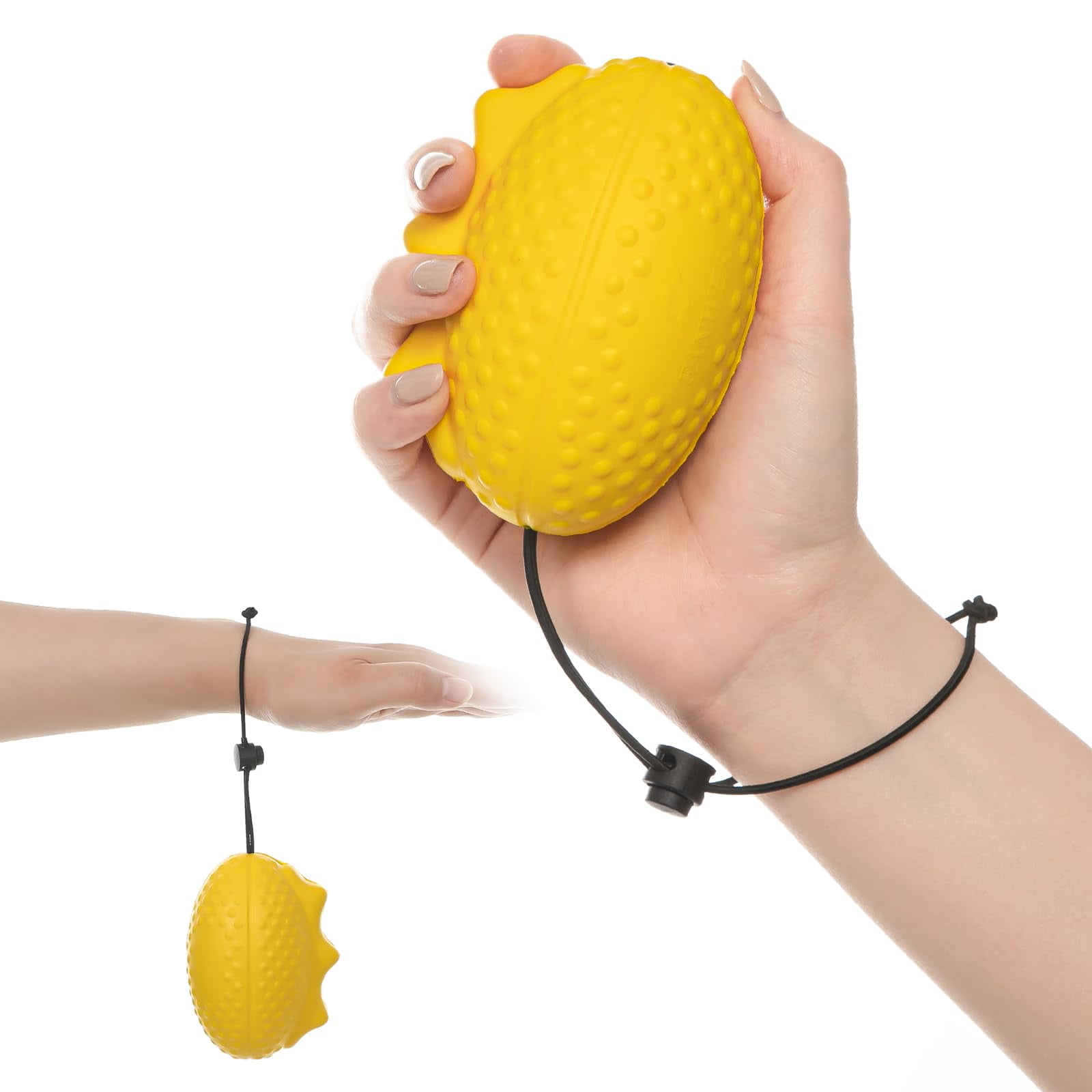 Stress Balls for Adults and Seniors with the Adjustable Wrist Strap, Hand Exercisers for