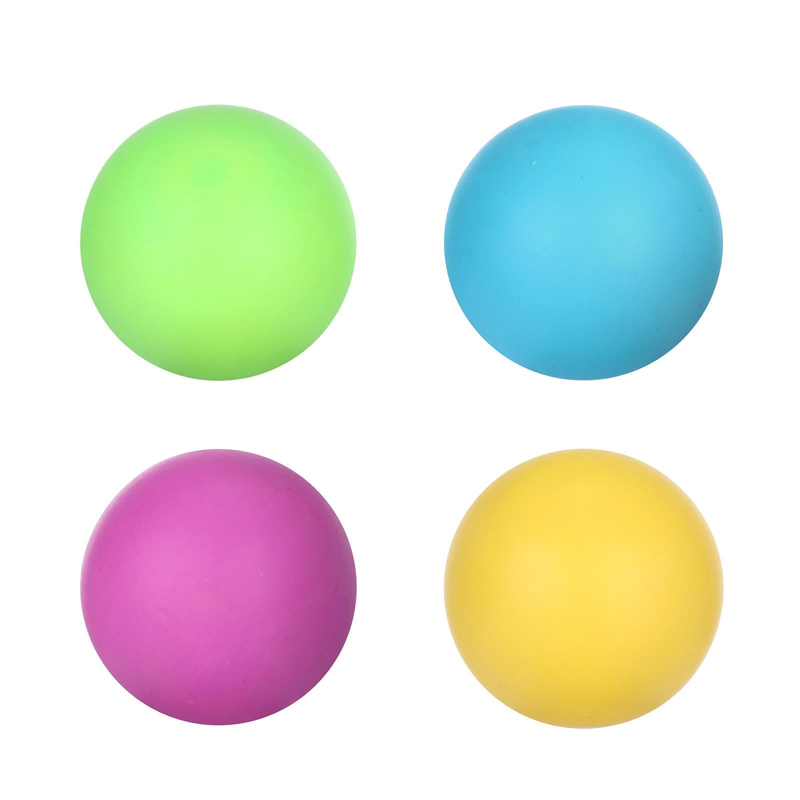 Stress Balls, Stress Toys, Squeeze Sensory Toys, Silicone Sensory Squeeze, 2.5 In, 4 Pc, Assorted Colors, Classroom Fidgets, Office Desk, Relaxation Relief,