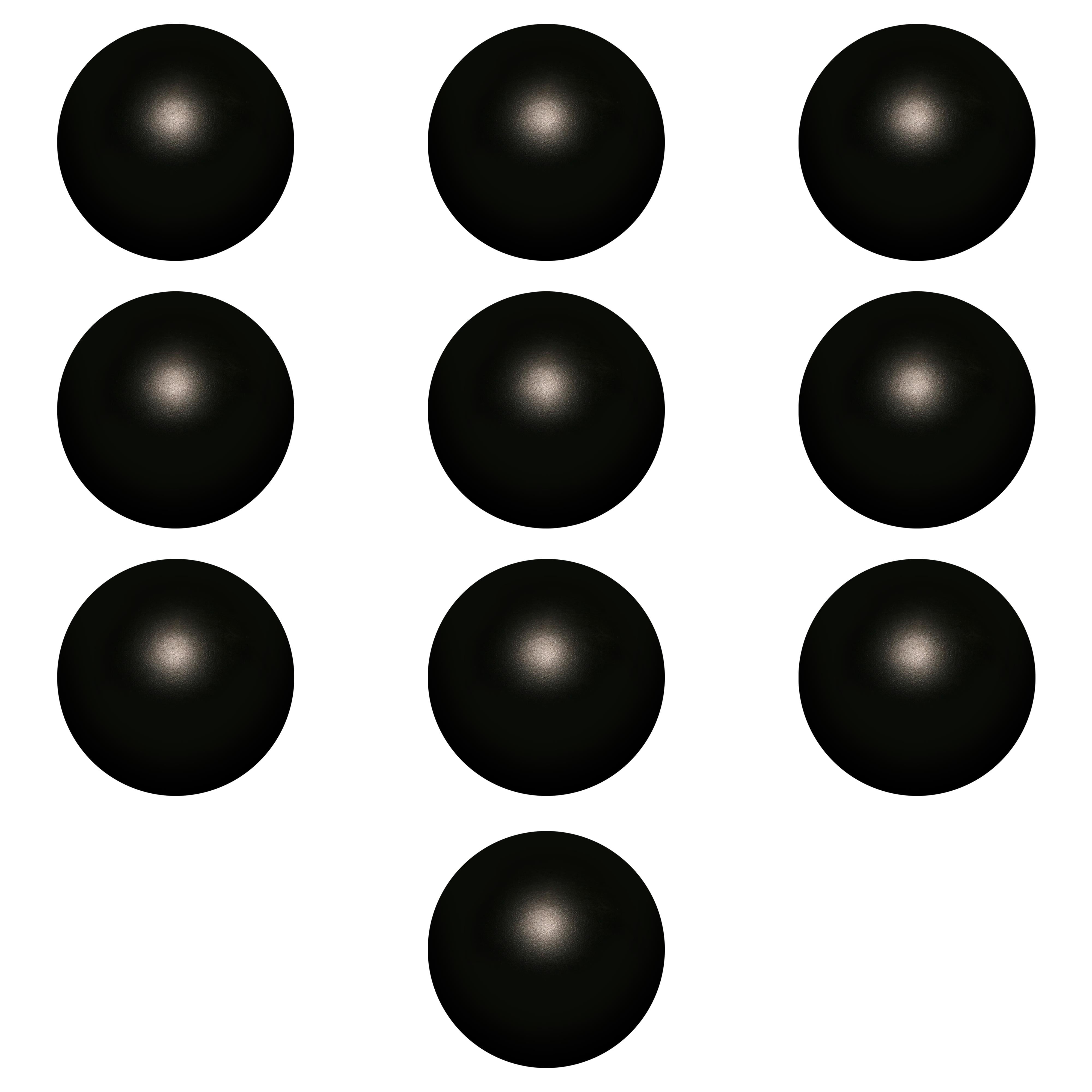 Stress Balls for Adults Set of 10, Bulk Pack - Anxiety Stress Relief, For Office or Home - Black