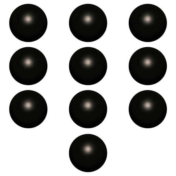 Stress Balls for Adults Set of 10, Bulk Pack - Anxiety Stress Relief, For Office or Home - Black