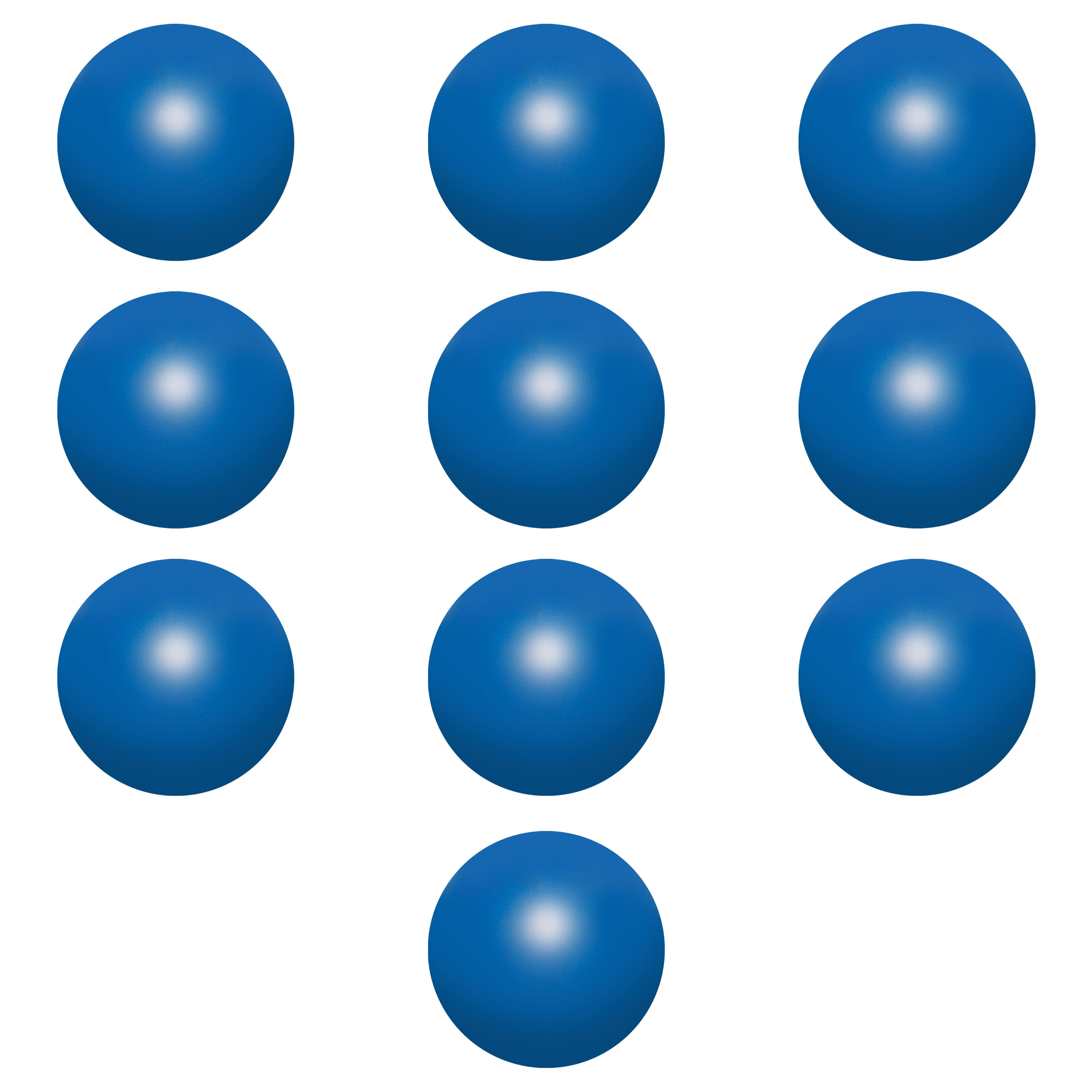 Stress Balls for Adults Set of 10, Bulk Pack - Hand Exercise, For Your Desk, Office or Home - Blue