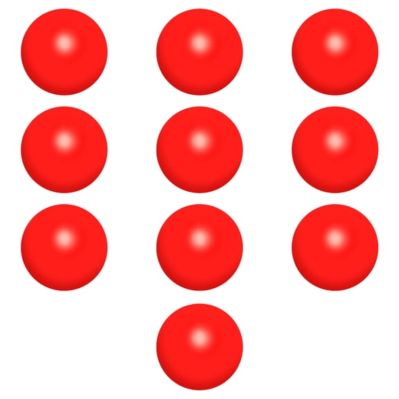 Stress Balls for Adults Set of 10, Bulk Pack - Hand Exercise, For Your Desk, Office or Home - Red