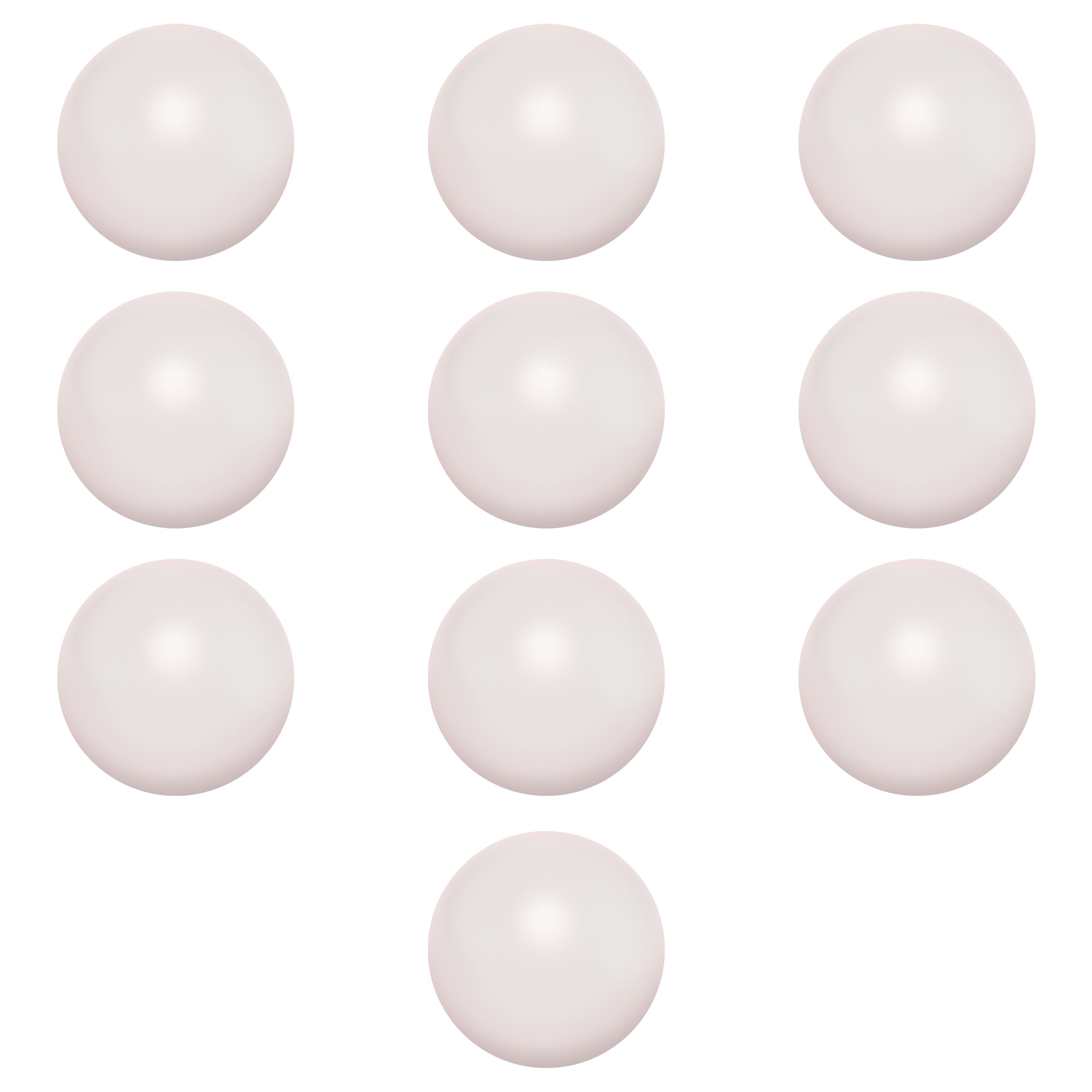 Stress Balls for Adults Set of 10, Bulk Pack - Hand Exercise, For Your Desk, Office or Home - White