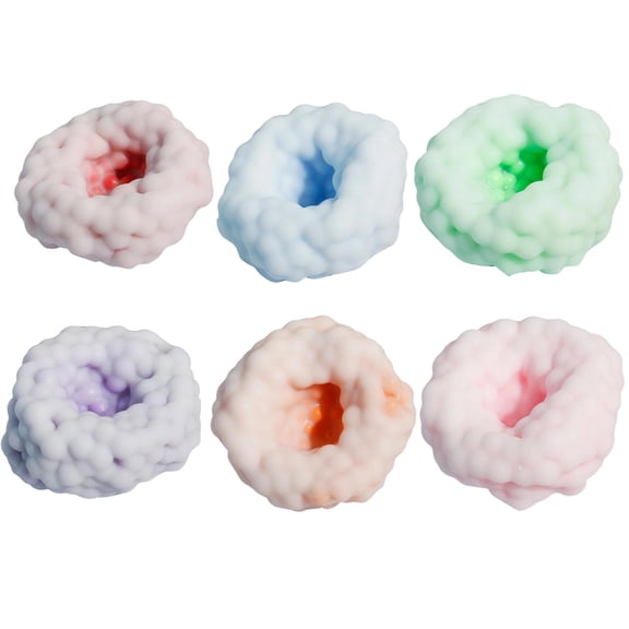 Stress Balls with Colorful Stones, Fidget Sensory Toys for Relief, Autism Toys, Stocking Stuffers, Party Favors for Home Office Use, All 6 Color