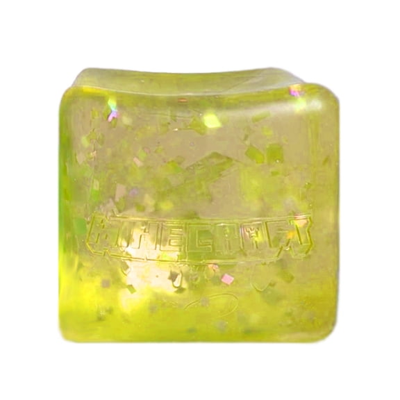 Stress Balls with Snowflakes Inside for Your Best Mellow and Chill, Nice Square Shape Anxiety Sensory Squishy Fidget Ball for Minecraft Gamers