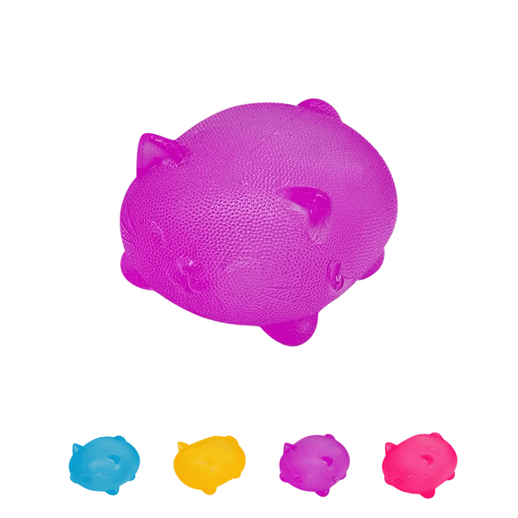 Stress Cat Sensory Fidget Toy, Gummy Kitty & Sugar Ball Designs, Sugar Cool Cats Squishy Toys, Slow Rising Squishy Stress Ball for Decompression 1pcs Purple