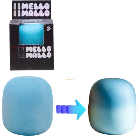 Stress Cube Squishy Stress Ball Changes Color in The Sun, Slow Rebound Cute Squeeze Ball, Soft Fidget Ball for Stress Relief Anxiety Sensory Gifts for Adults