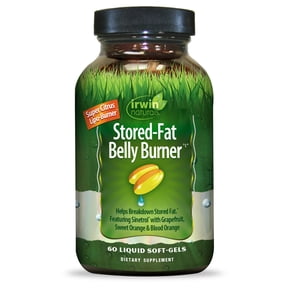 Irwin Naturals Stored-Fat Belly Burner - Thermogenic Formula -Supports Metabolism - 60 Liquid Soft-Gels