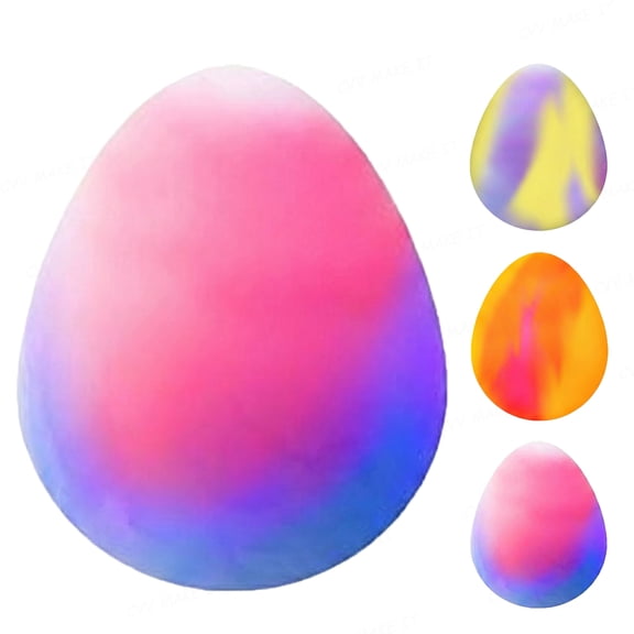 Stress Egg Squishy Toys Easter Egg Squishy Fidget Toys Slow Rising Colorful Marbled Stress Balls Stress Relief Sensory Toys Anxiety Relief for ADD/ADHD Kids Adults
