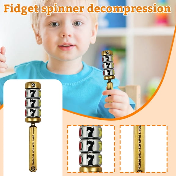 Stress Fidget Toys EDC Stress Reliever Fingertip Toy Fidget Spinners Fruit Jackpot Dial