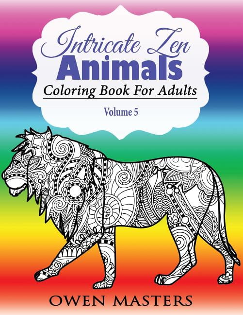 Stress Free Art Therapy: Intricate Zen Animals: Coloring Book For ...