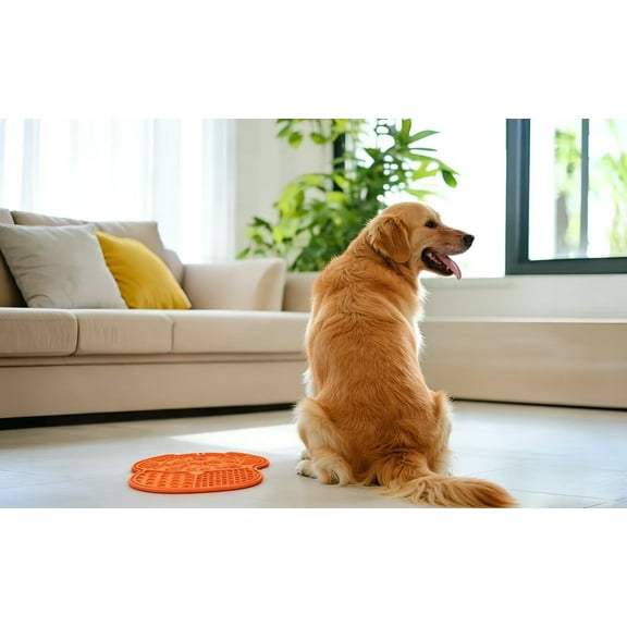 Stress-Free Pet Grooming Lick Mat: Non-Toxic Slow Feeder with Suction Cups
