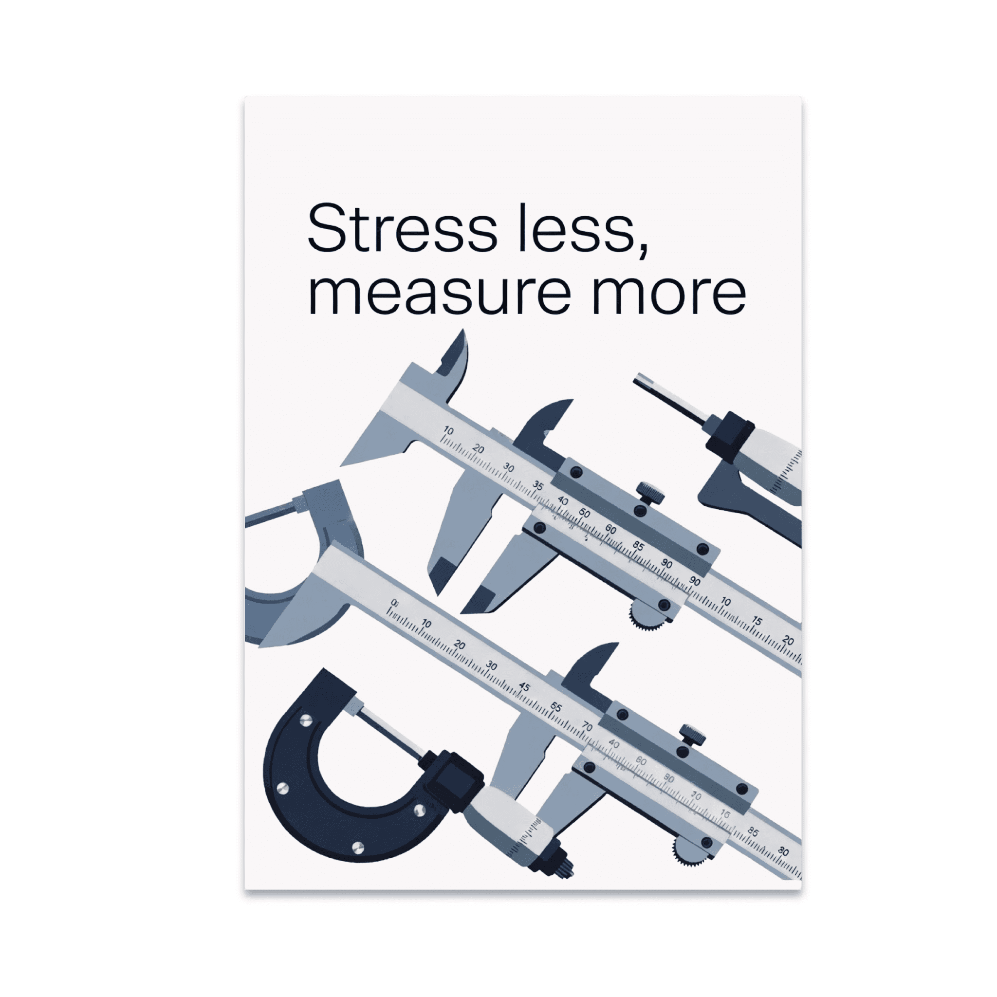 Stress Less Measure More - Physics Enthusiast - 13x19 Poster Print ...