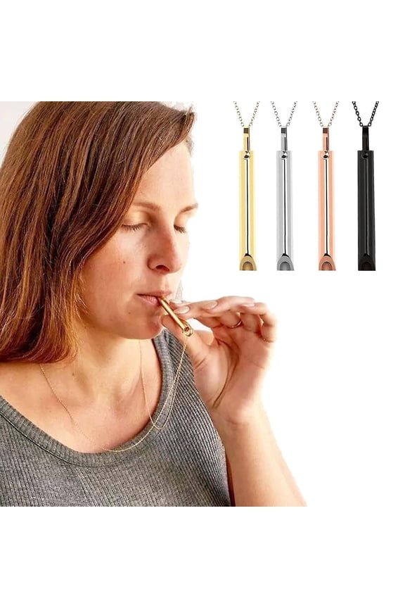 Stress Mindful Breathing Necklace For Natural Anxiety Relief-breathwork Tool