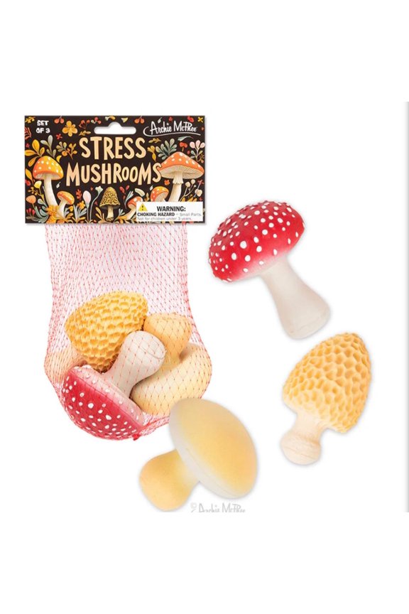 Stress Mushrooms - 3 Piece Set
