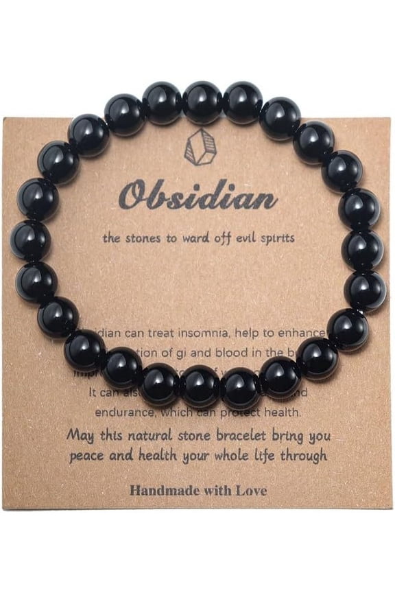 Stress Relief Anxiety Yoga Bracelet,Crystal Stone Mantra Bracelets for Women Natural Beaded birthday Gifts Inspirational Bracelet for Men