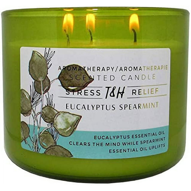 Stress Relief Aromatherapy Candles Eucalyptus Spearmint Scented Candle
