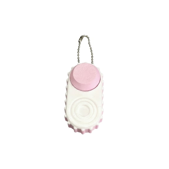 Stress Relief Button Keychain, Clicker Fidget, Creative Portable Decompression Clicker for Adults Office, Anxiety Release Keychain Gadget