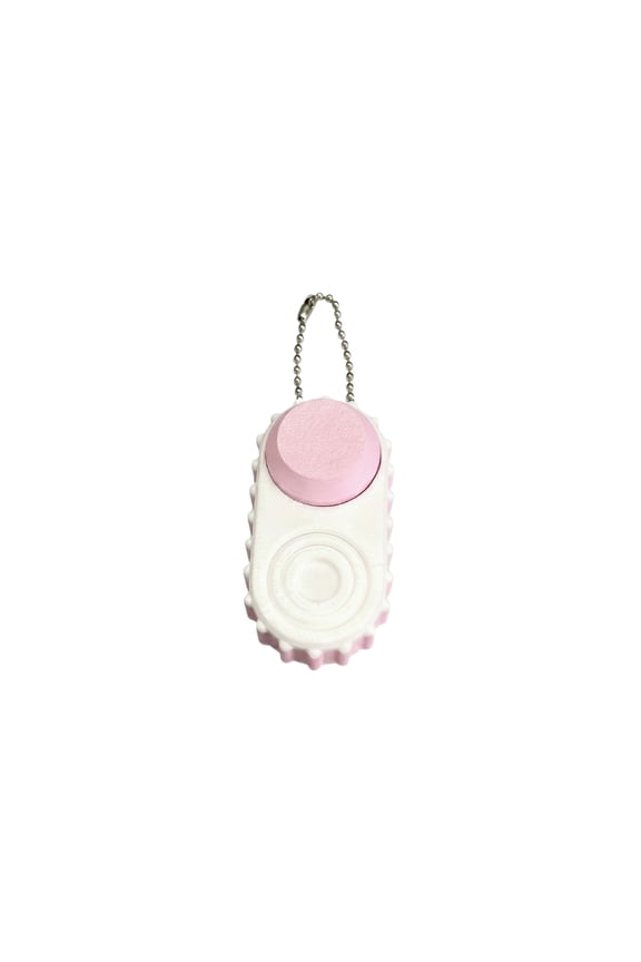Stress Relief Button Keychain, Clicker Fidget, Creative Portable Decompression Clicker for Adults Office, Anxiety Release Keychain Gadget