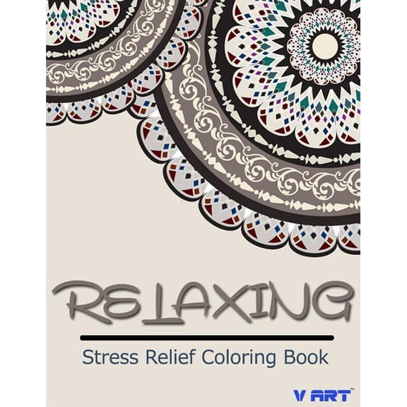 Stress Relief Coloring Book: Relaxing Stress Relief Coloring Book (Series #3) (Paperback)