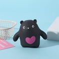 thumbnail image 1 of Stress Relief Cute Bear for Adults, Squishy Sensory for Anxiety, Therapeutic Calming Desk & Unique Easter Birthday Gift Black, 1 of 7