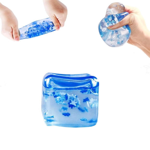 Stress Relief Fidget Toys, Snowflake Shape Slow Rise Squeeze Toys for Adults, Soft TPR Sensory Anxiety Relief Items, Portable Decompression Ball for Office Desk by PALIFEUR
