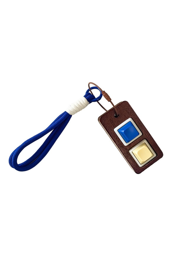 Stress Relief Fidgets Button Keychain Cute Anti Loss Phone Strap For Anxiety