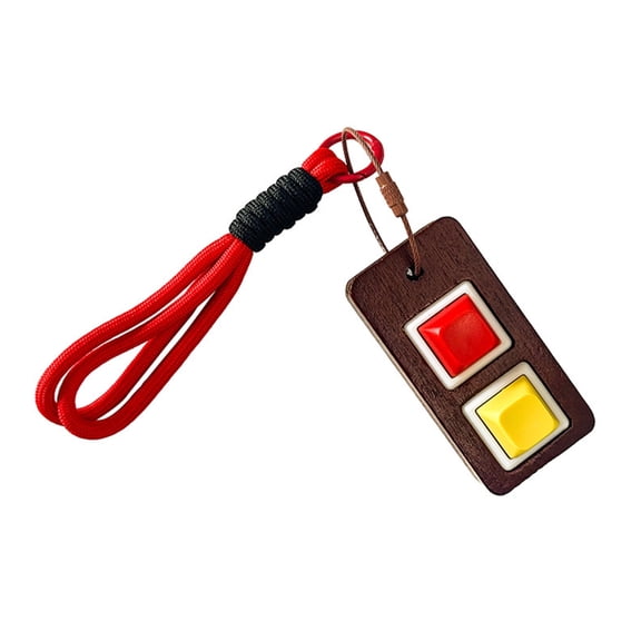 Stress Relief Fidgets Button Keychain Cute Anti Loss Phone Strap For Anxiety