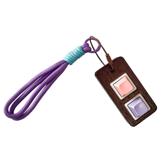 Stress Relief Fidgets Button Keychain Cute Anti Loss Phone Strap For Anxiety