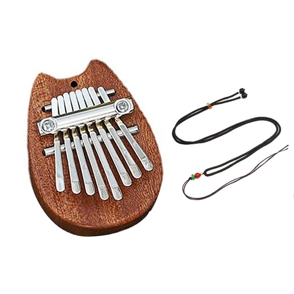 Stress Relief Gift 8 Key Mini Kalimba exquisite Finger Thumb Piano Marimba Musical good accessory Pendant Gift