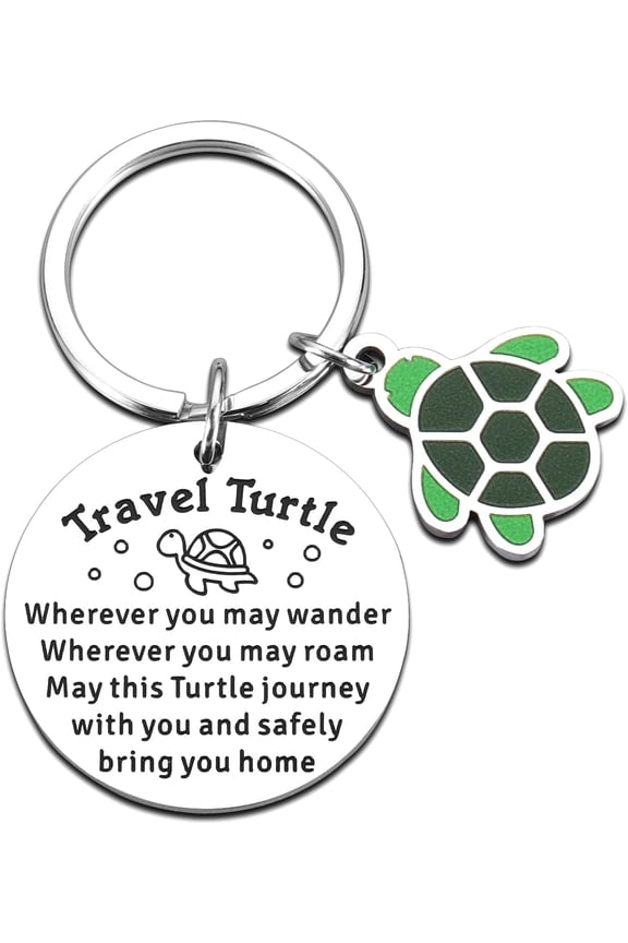 Stress Relief Gifts for Women, Travel Turtle Keychain, Turtle Gifts for Turtle Lovers, Cute Sea Turtle Keychain, Turtle Lovers Gift Ideas, Positive Turtle Charms, 16 Year Birthday Gift Ideas