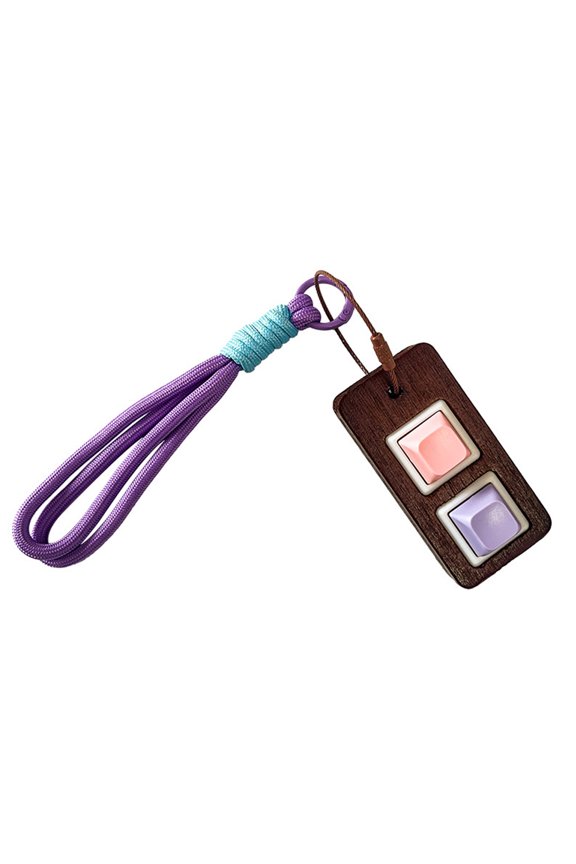 Stress Relief Keychain Press Button Fidgets Toy For Anxieties Portable Anti Lost Phone Strap Gift ABS Metal Design