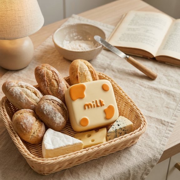 Stress-Relief Portable Milk & Bread Squeeze Toys – Ultra-Soft Milk & Bread Sensory Companion