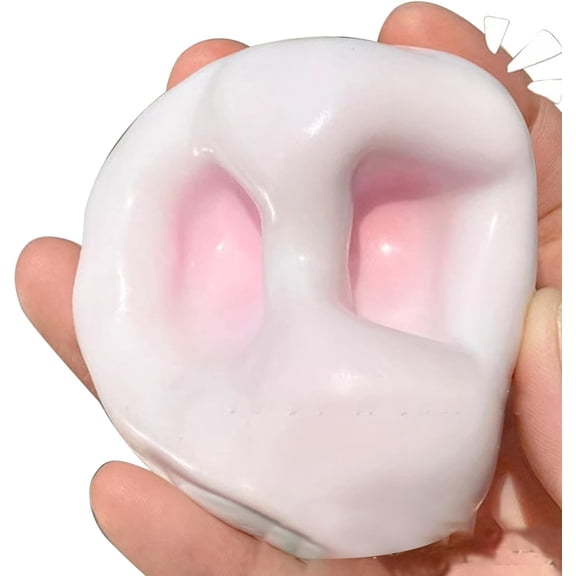 Stress Relief Sand Glutinous Balls, Mini Stress Balls Squishys Fidget , Funny Shapeable Vacuum S-tress Ball for Slow Rising Squeeze Sand Stressball Sensory Reliever Pinch(Pink)