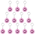 thumbnail image 1 of Stress Relief Smiley Face Keychain, Party Favors, School Rewards, Lot of 48 - Pink, 1 of 5