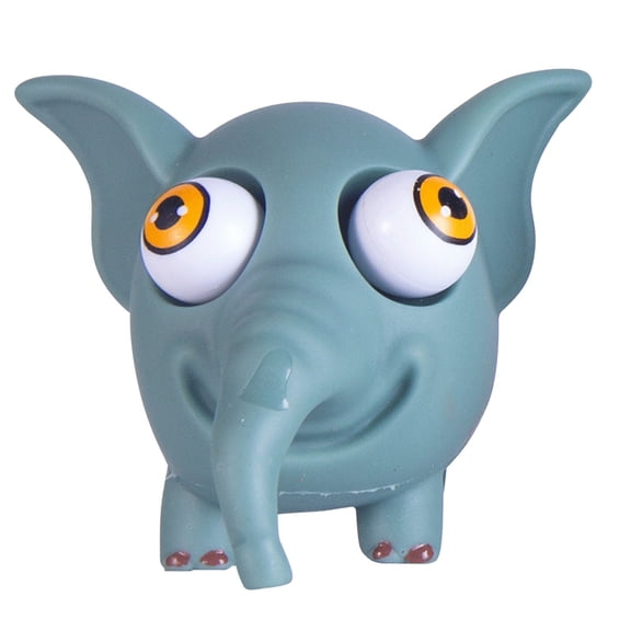 Stress Relief Squeeze Toy Eye Popping Decompression Funny Gel Figurine for Office Desk Anxiety Management Adults Small Gift, 3D Moving Eyes Music Sound Push Button Soft TPR Material, 4.7 Inch