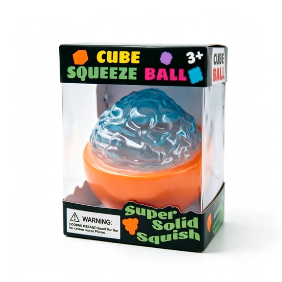 Stress Relief Toy,Cool Fidgets,Fake Brain Ball Stress Sensory Funny Prop Tool,2.6IN Brain Fidget Splat Ball Stress-Relieving Sensory Soft(Blue)