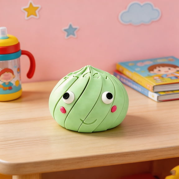 Stress Relief Toy Fidget Spinner Squeeze Ball for Kids Adults Anxiety Gift,Green