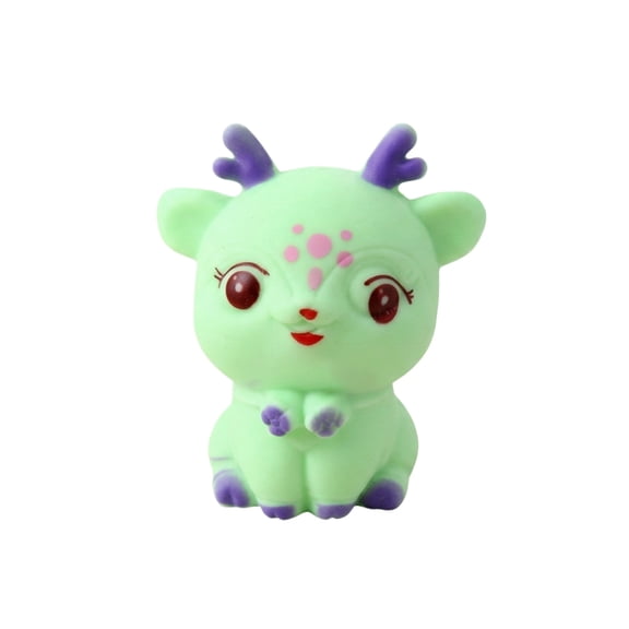 Stress Relief Toys Stress Balls Deer Party Favors Cute and Fun Animal Mini Squeeze Fidget Toys for Office Gift ADHD Autism Anxiety(Green)