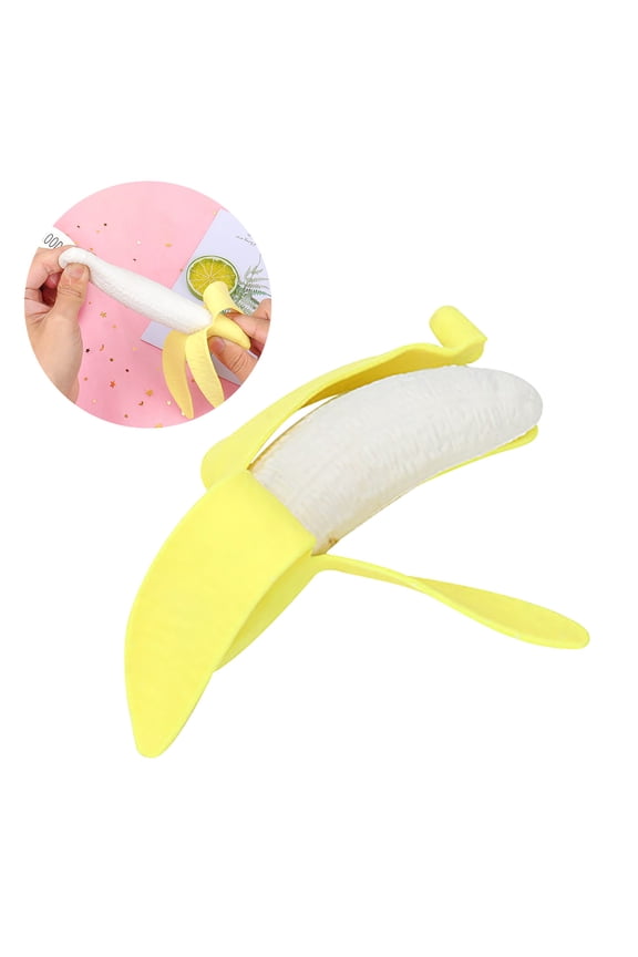 Stress ReliefToyunder $5! Bzdzmqm Simulation Banana Stress ReliefToy, Slow Rising Decompression SqueezeToy, Funny Prank Novelty Item, Anti-Anxiety SensoryToy, Creative Gag Gift for Adultskids