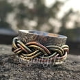 thumbnail image 1 of Stress-Relieving 925 Sterling Silver Spinner Ring - Artisan Meditation Jewelry, Ideal Gift for Mindfulness Enthusiasts, Relaxation Jewelry, 1 of 7