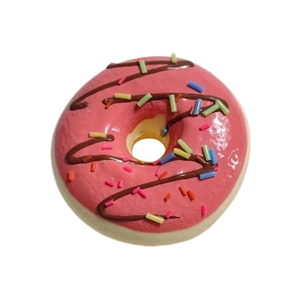 Stress Squeeze, Sensory Toy, 2.4in6Cm Pu, Desk Toy, Toy Food, Kids Play Food, Donut Ornament, Donut Party Decorations, Office Desk Decorations, Kids Desk, Pink, 1 Pc