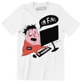 thumbnail image 1 of Stressed Man Working At The Computer Saying I'M FINE Men's T-Shirt, 1 of 4