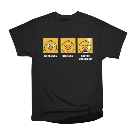 Stressed blessed and coffee obsessed T-Shirt Tee Gift For Him Merch For Her Apparel For Fr